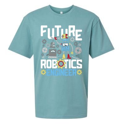 Future Robotics Engineer Engineering Robot Lover Cyborg Sueded Cloud Jersey T-Shirt