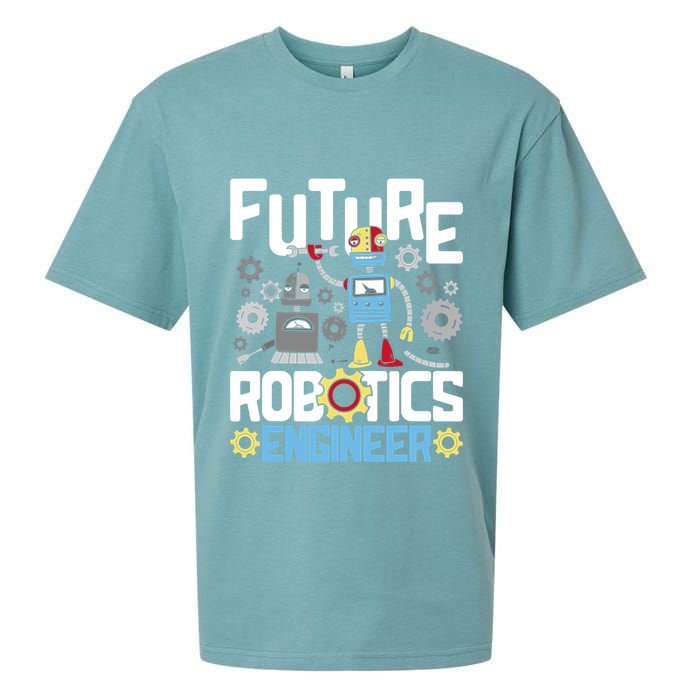 Future Robotics Engineer Engineering Robot Lover Cyborg Sueded Cloud Jersey T-Shirt