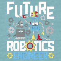Future Robotics Engineer Engineering Robot Lover Cyborg Sueded Cloud Jersey T-Shirt