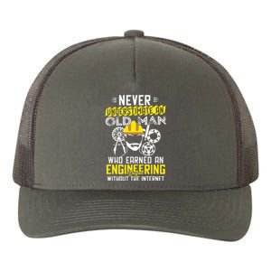 Funny Retired Engineer Grandpa With Engineering Degree Yupoong Adult 5-Panel Trucker Hat