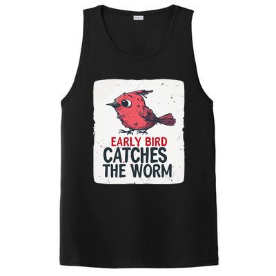 Funny Red Early Bird Costume For Worm Idiom Speech Lovers PosiCharge Competitor Tank