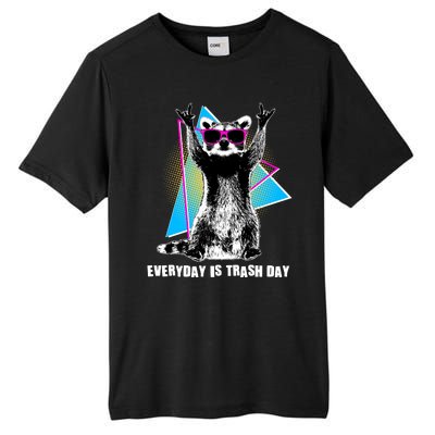 Funny Retro Everyday Is Trash Day Raccoon Tall Fusion ChromaSoft Performance T-Shirt