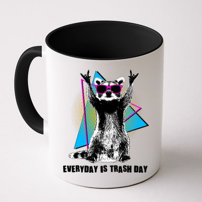 Funny Retro Everyday Is Trash Day Raccoon Mug