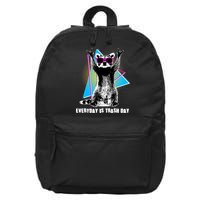 Funny Retro Everyday Is Trash Day Raccoon 16 in Basic Backpack