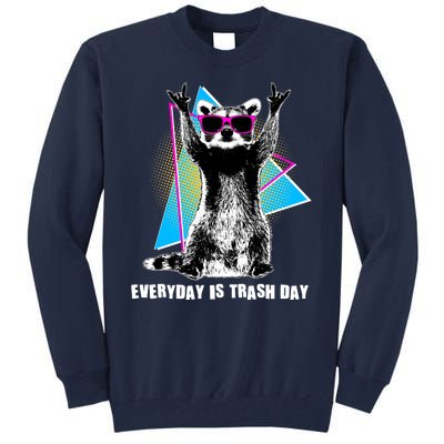 Funny Retro Everyday Is Trash Day Raccoon Tall Sweatshirt