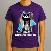 Funny Retro Everyday Is Trash Day Raccoon T-Shirt