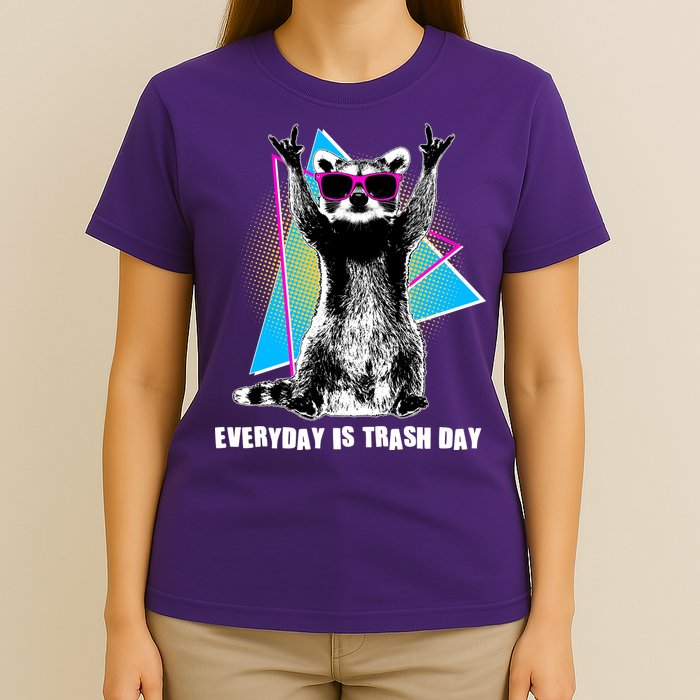 Funny Retro Everyday Is Trash Day Raccoon T-Shirt