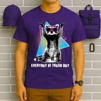 Funny Retro Everyday Is Trash Day Raccoon T-Shirt