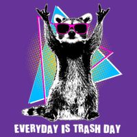 Funny Retro Everyday Is Trash Day Raccoon T-Shirt