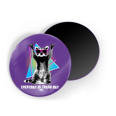 Funny Retro Everyday Is Trash Day Raccoon Magnet