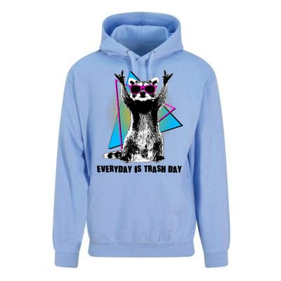 Funny Retro Everyday Is Trash Day Raccoon Unisex Surf Hoodie