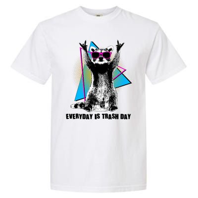 Funny Retro Everyday Is Trash Day Raccoon Garment-Dyed Heavyweight T-Shirt