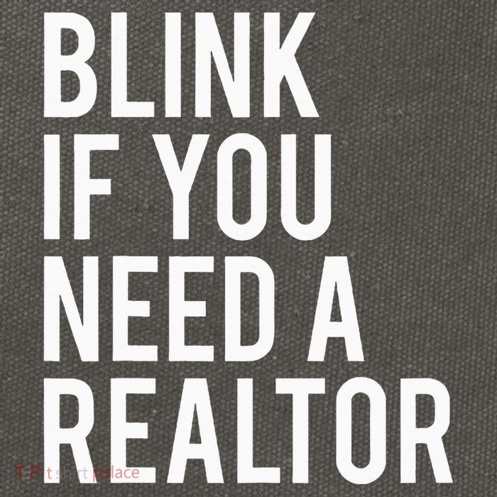 Funny Real Estate Agent Quote Blink If You Need A Realtor Cotton Canvas Backpack