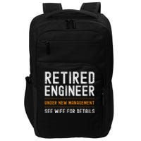 Funny Retirement Engineer Novelty Gift Retired Engineer Impact Tech Backpack