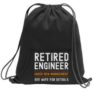 Funny Retirement Engineer Novelty Gift Retired Engineer Sweatshirt Cinch Pack Bag