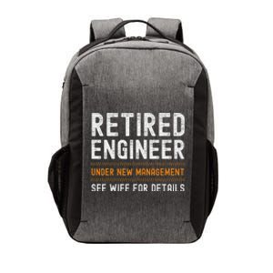 Funny Retirement Engineer Novelty Gift Retired Engineer Vector Backpack