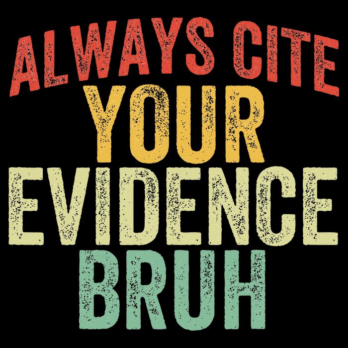 Funny Retro English Teacher Always Cite Your Evidence Bruh Cooling Performance Crew T-Shirt