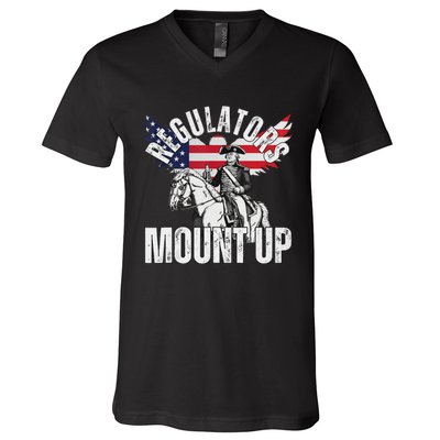 Funny Regulators Eagle 4th Of July V-Neck T-Shirt