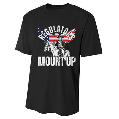 Funny Regulators Eagle 4th Of July Performance Sprint T-Shirt