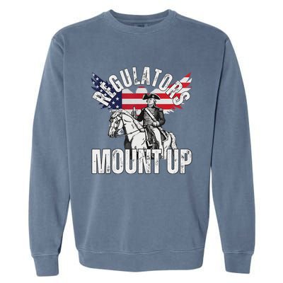 Funny Regulators Eagle 4th Of July Garment-Dyed Sweatshirt