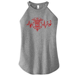 First Responder Ems Emt Fire Rescue Gift Women’s Perfect Tri Rocker Tank