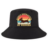 Funny Retro Easily Distracted By Wieners Dachshund fan Cool Comfort Performance Bucket Hat