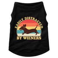 Funny Retro Easily Distracted By Wieners Dachshund fan Doggie Tank