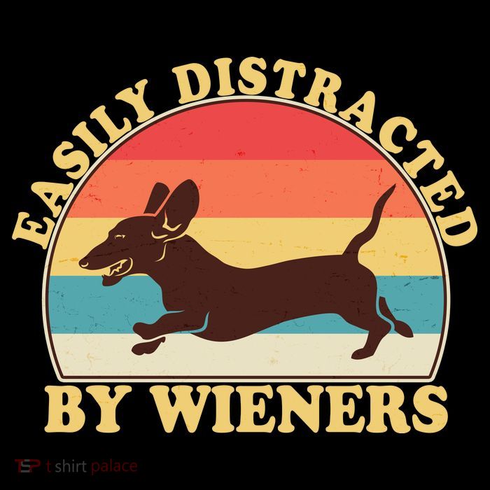 Funny Retro Easily Distracted By Wieners Dachshund fan Toddler Hoodie