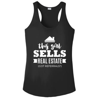 Funny Real Estate Agent Realtor Gift Got Referrals Ladies PosiCharge Competitor Racerback Tank