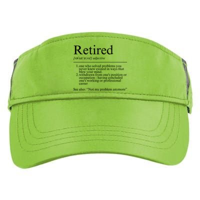 Funny Retired Employee Definition Design Funny Retiring Retiree Funny Retirement Adult Drive Performance Visor