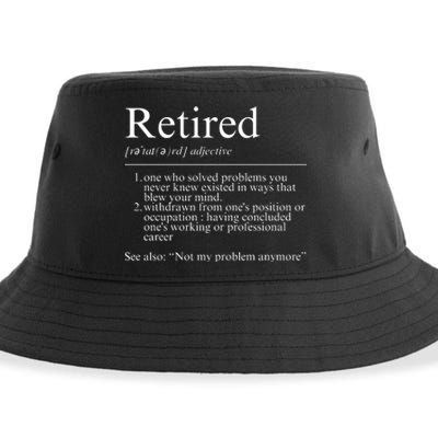 Funny Retired Employee Definition Design Funny Retiring Retiree Funny Retirement Sustainable Bucket Hat