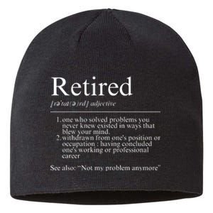 Funny Retired Employee Definition Design Funny Retiring Retiree Funny Retirement Sustainable Beanie