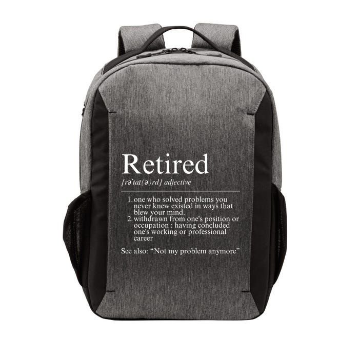 Funny Retired Employee Definition Design Funny Retiring Retiree Funny Retirement Vector Backpack