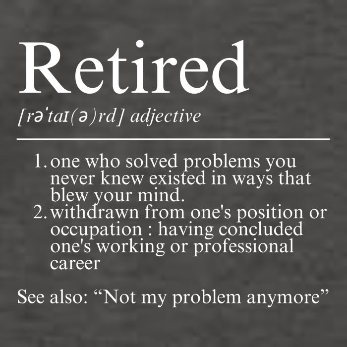 Funny Retired Employee Definition Design Funny Retiring Retiree Funny Retirement Vector Backpack
