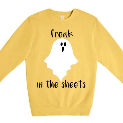 Freak in the Sheets Funny Halloween Premium Crewneck Sweatshirt