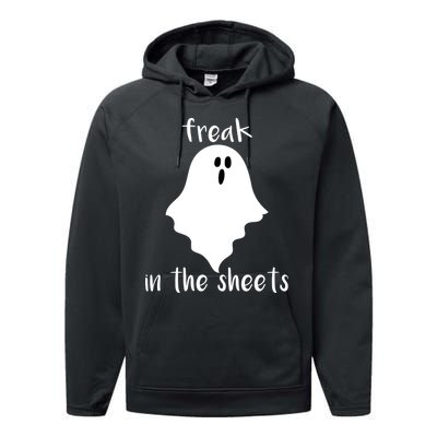 Freak in the Sheets Funny Halloween Performance Fleece Hoodie