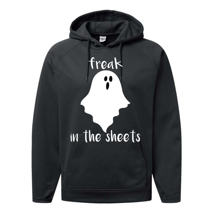 Freak in the Sheets Funny Halloween Performance Fleece Hoodie