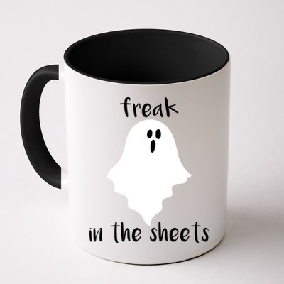 Freak in the Sheets Funny Halloween Mug