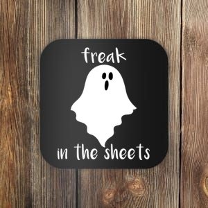 Freak in the Sheets Funny Halloween Coaster