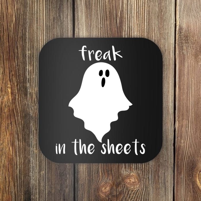 Freak in the Sheets Funny Halloween Coaster