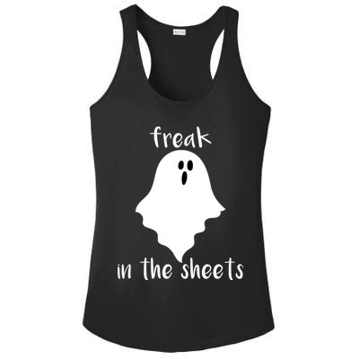Freak in the Sheets Funny Halloween Ladies PosiCharge Competitor Racerback Tank