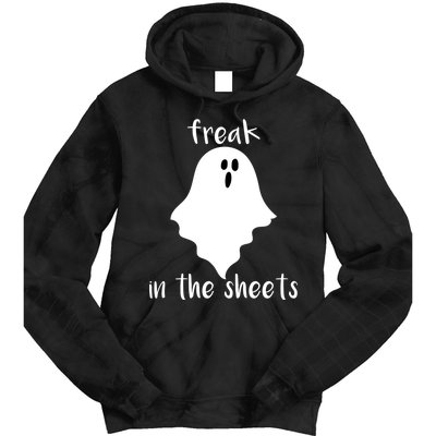 Freak in the Sheets Funny Halloween Tie Dye Hoodie