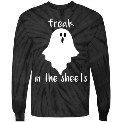 Freak in the Sheets Funny Halloween Tie-Dye Long Sleeve Shirt