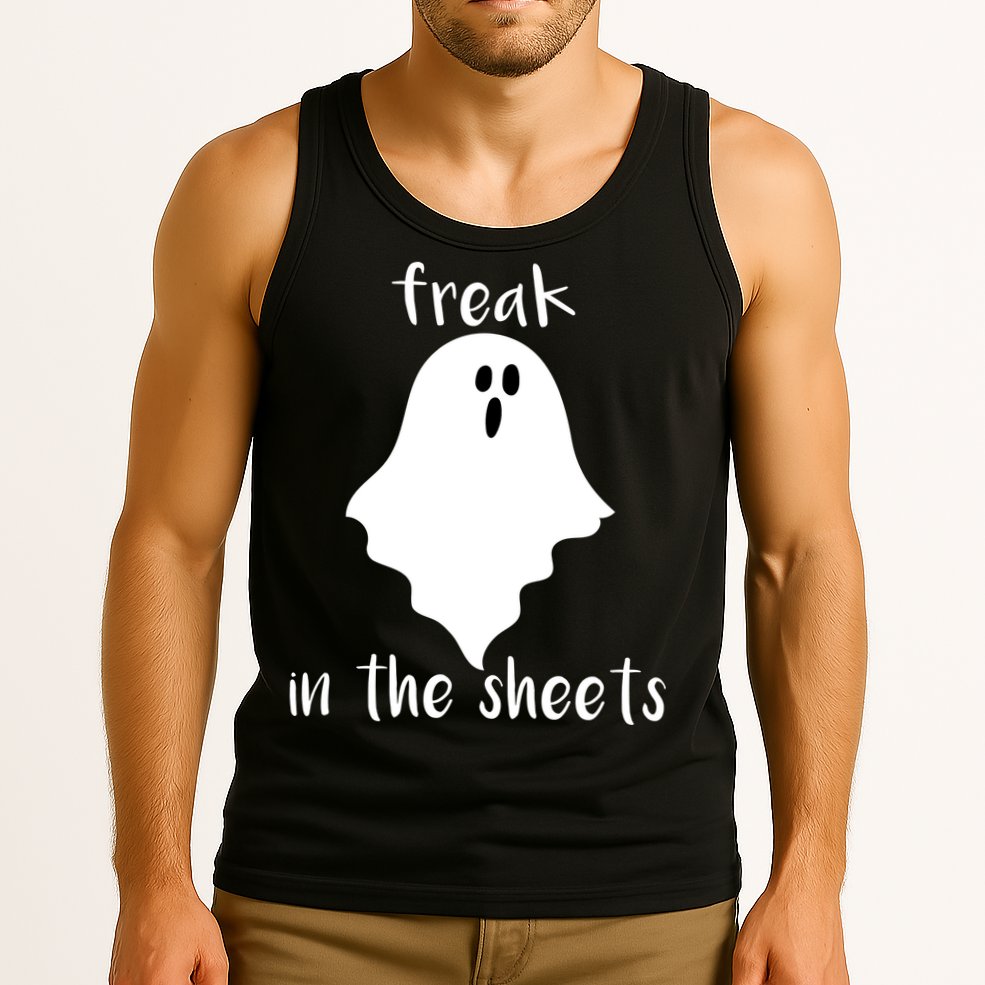 Freak in the Sheets Funny Halloween Tank Top