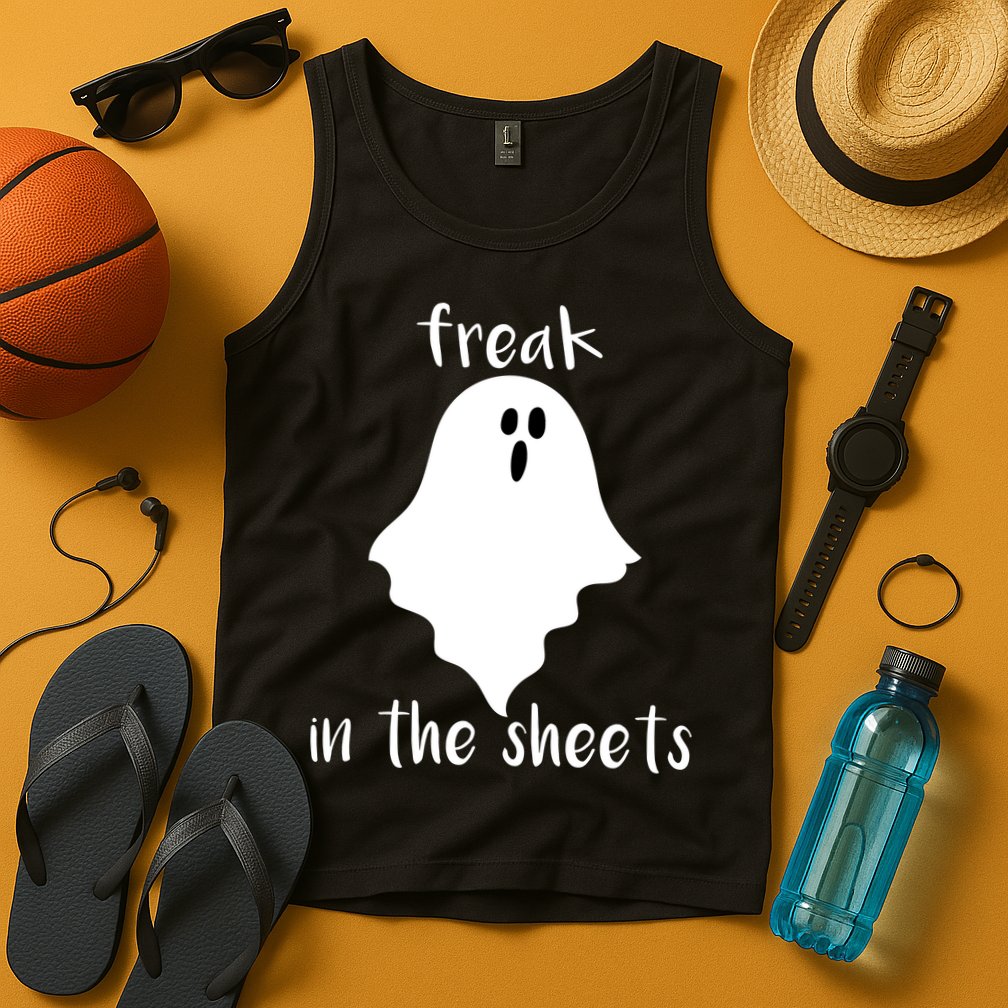 Freak in the Sheets Funny Halloween Tank Top