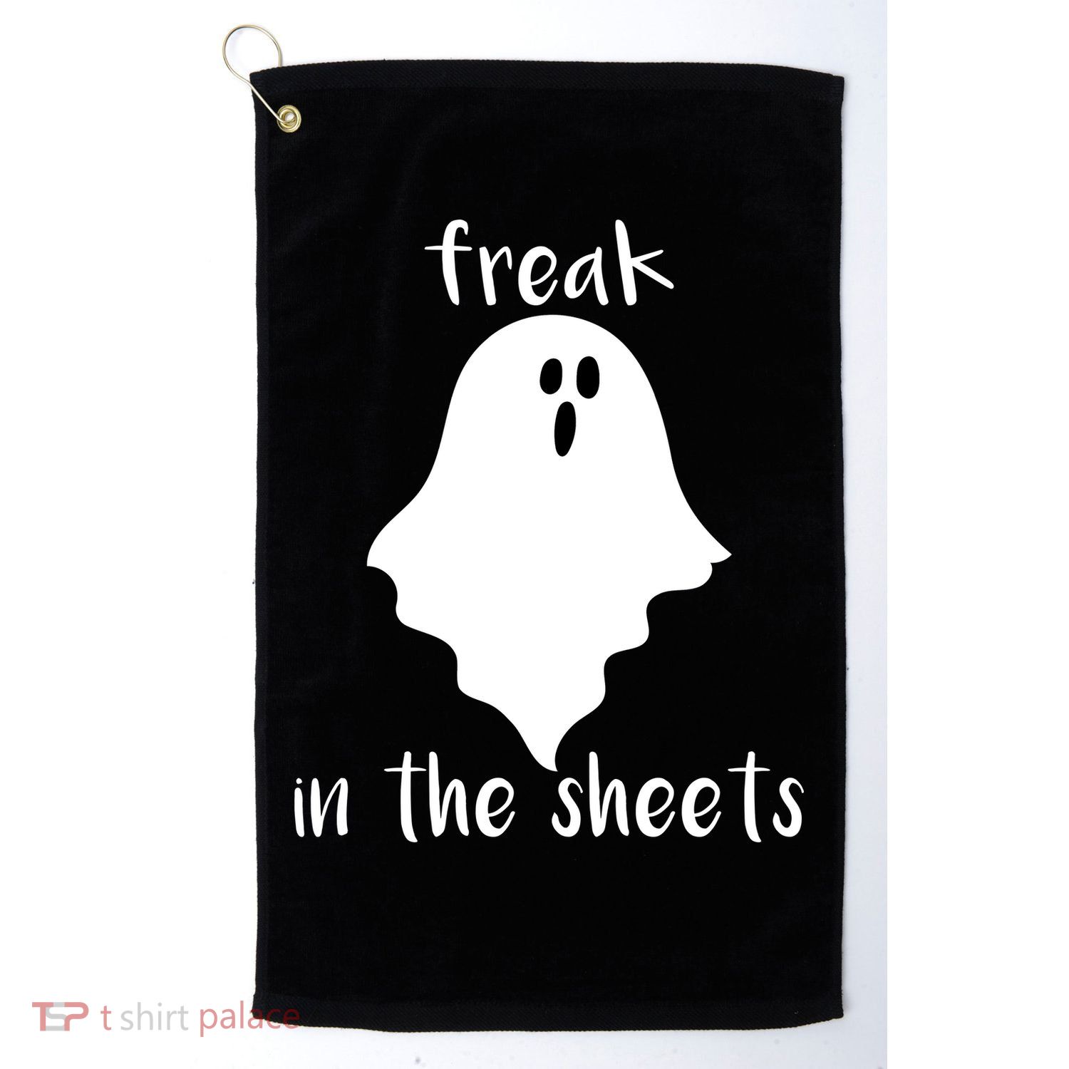 Freak in the Sheets Funny Halloween Golf Towel