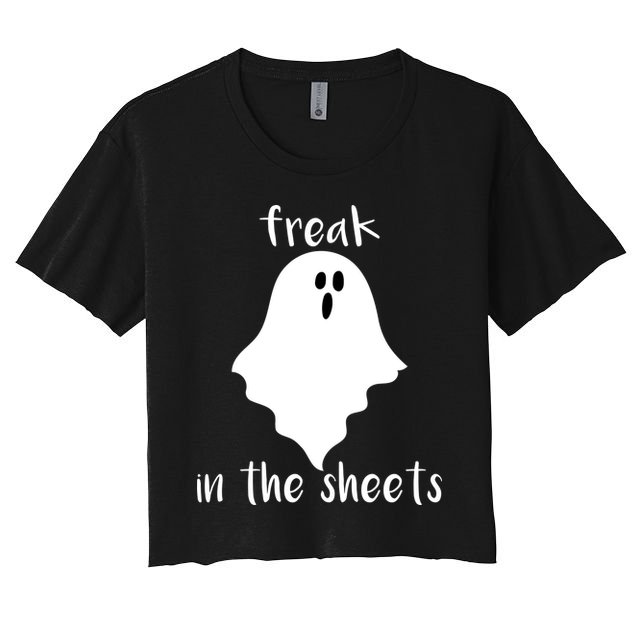 Freak in the Sheets Funny Halloween Crop Top