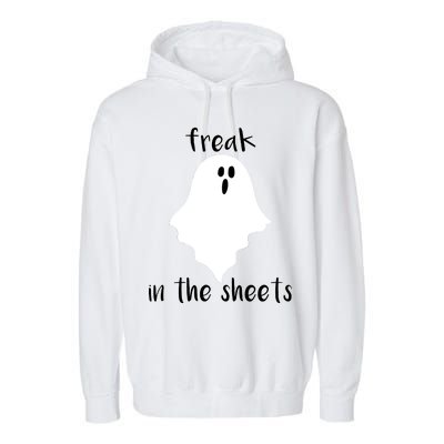 Freak in the Sheets Funny Halloween Garment-Dyed Fleece Hoodie