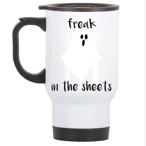 Freak in the Sheets Funny Halloween Stainless Steel Travel Mug