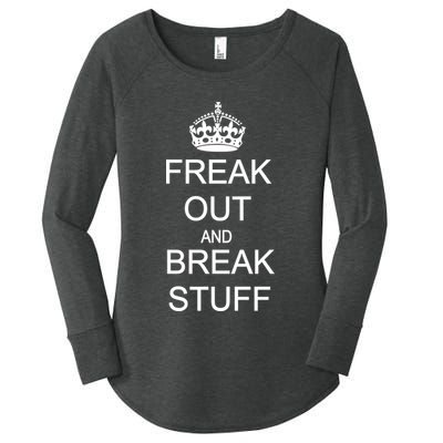 Freak Out And Break Stuff Women's Perfect Tri Tunic Long Sleeve Shirt